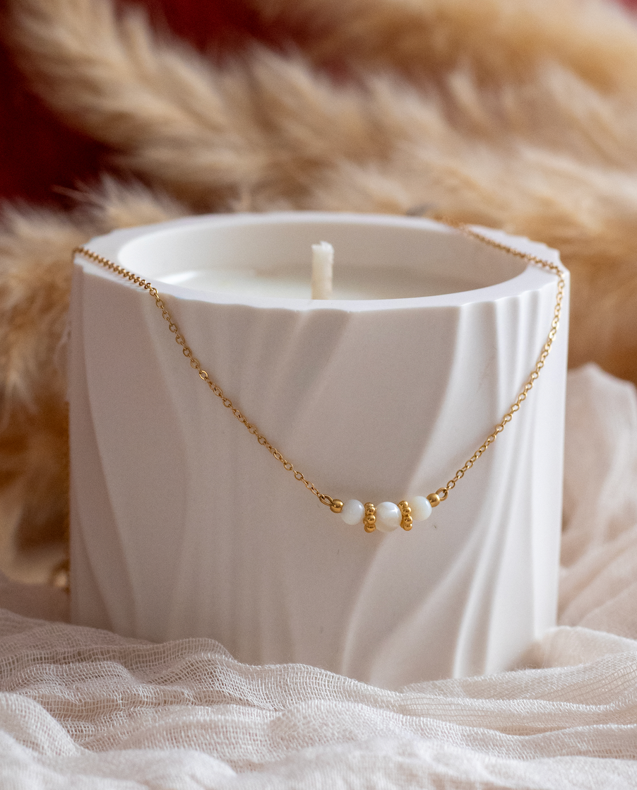 Bougie Bijoux Collier, Collection Éclat